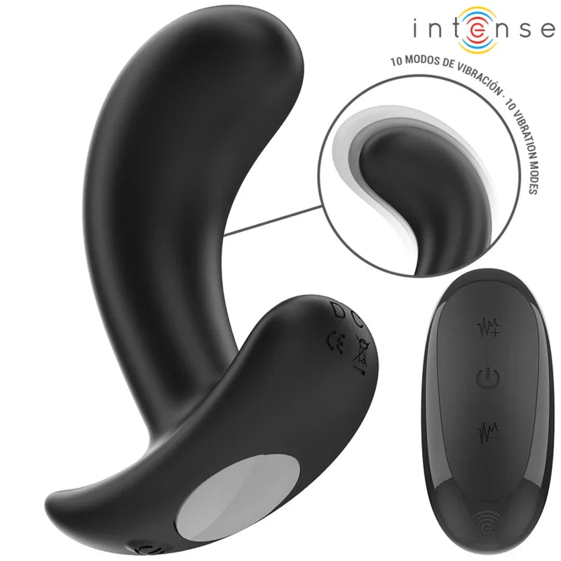 INTENSE - CHANDLER PLUG ANAL 10 VIBRACIONES NEGRO CONTROL REMOTO - Nuvica