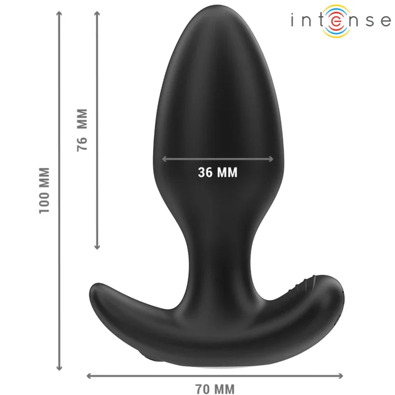 INTENSE - JOEY PLUG ANAL 10 VIBRACIONES NEGRO CONTROL REMOTO - Nuvica