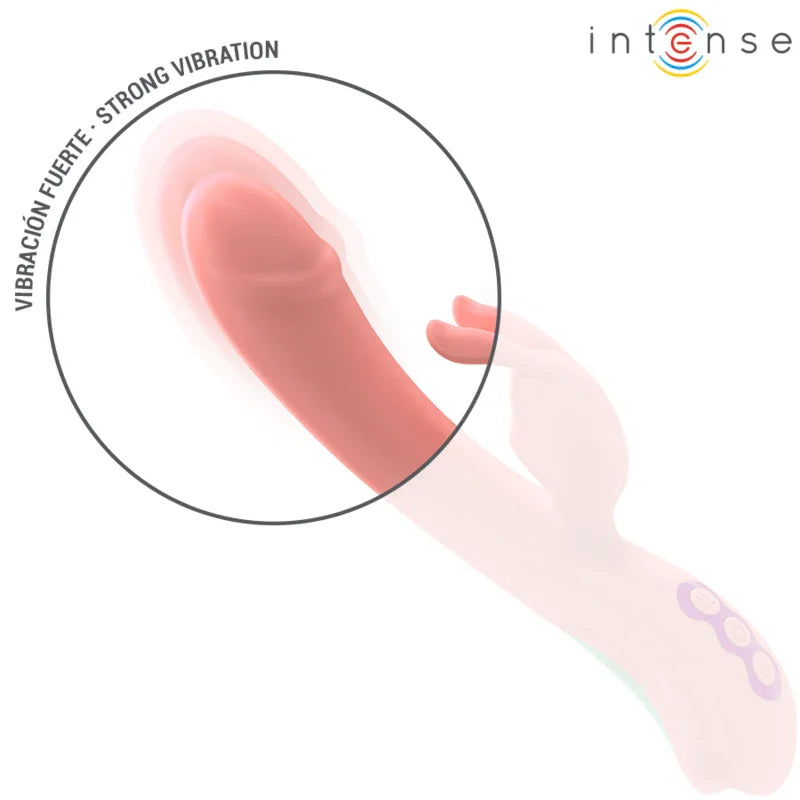 INTENSE - RACHEL VIBRADOR RABBIT 5 VIBRACIONES ROSA - Nuvica