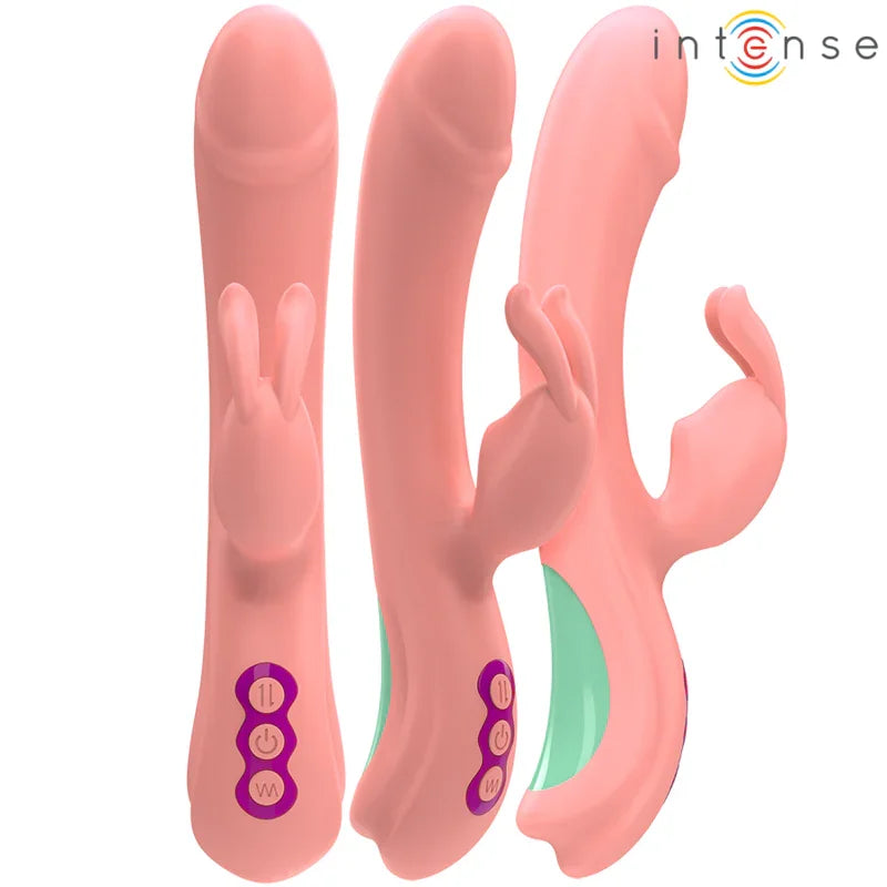 INTENSE - RACHEL VIBRADOR RABBIT 5 VIBRACIONES ROSA - Nuvica