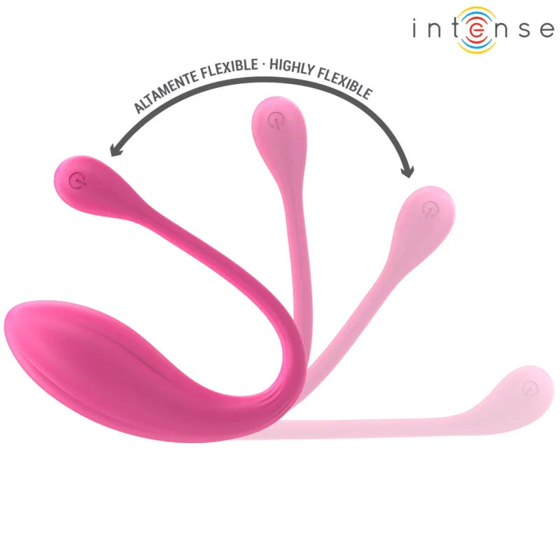 INTENSE - JANICE VIBRADOR U DOBLE ESTIMULACIÓN 10 VIBRACIONES ROSA CONTROL REMOTO - Nuvica