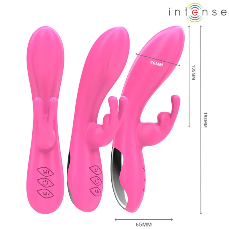 INTENSE - RANDALL VIBRADOR RABBIT 10 VIBRACIONES ROSA - Nuvica