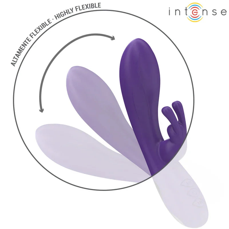 INTENSE - RANDALL VIBRADOR RABBIT 10 VIBRACIONES MORADO - Nuvica