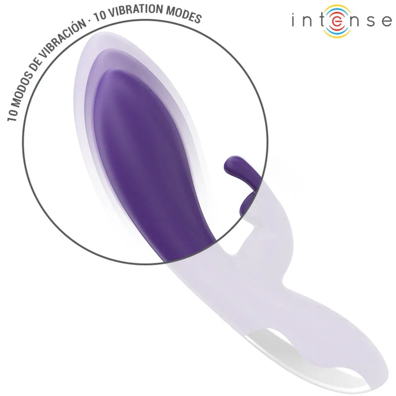 INTENSE - RANDALL VIBRADOR RABBIT 10 VIBRACIONES MORADO - Nuvica