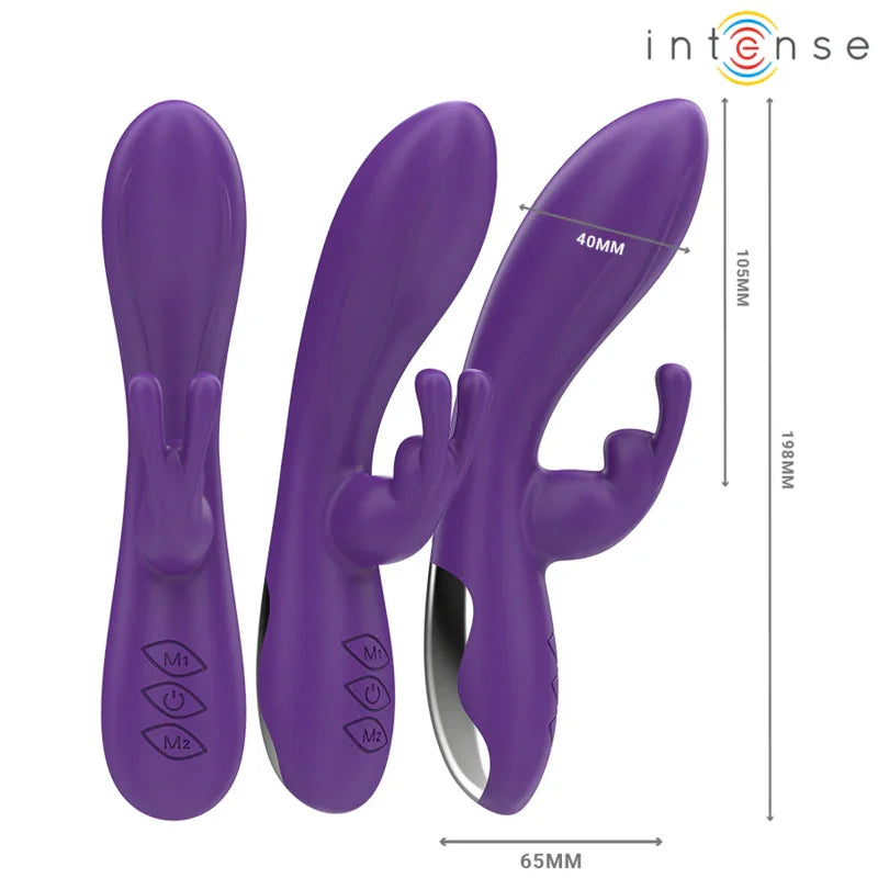 INTENSE - RANDALL VIBRADOR RABBIT 10 VIBRACIONES MORADO - Nuvica