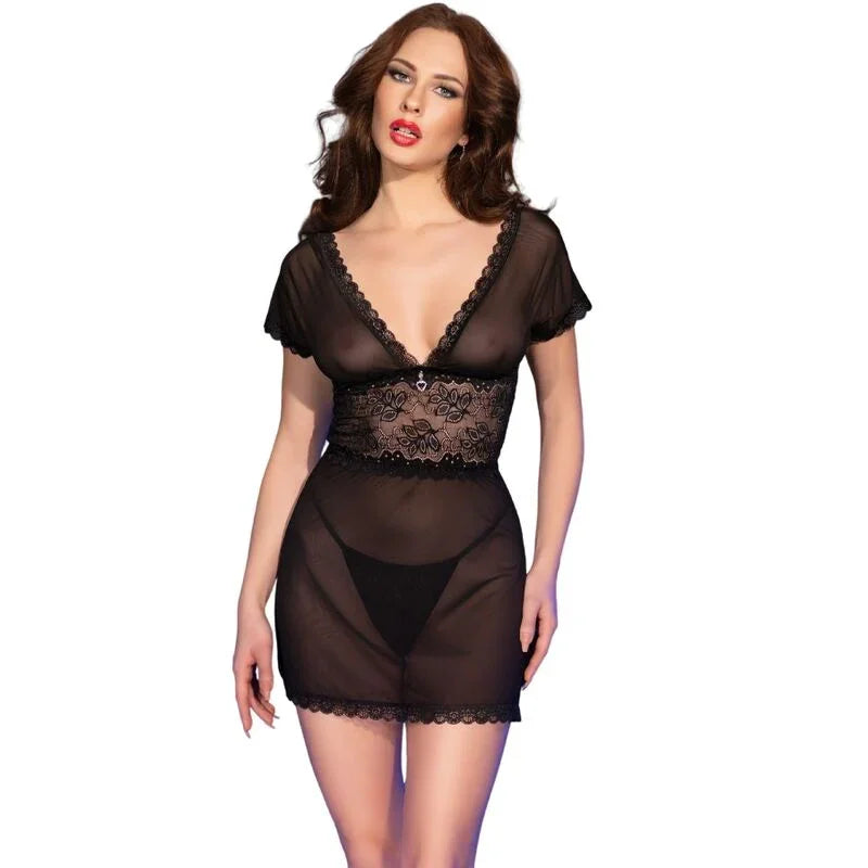 CHILIROSE - CR 4830 BABYDOLL NEGRO XL - Nuvica