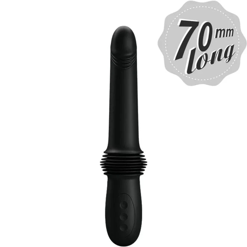 PRETTY LOVE - PAZUZU VIBRADOR 3 MODOS DE EMPUJE NEGRO - Nuvica