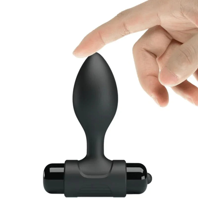 PRETTY LOVE - VIBRA BUTT PLUG ANAL 10 VIBRACIONES NEGRO - Nuvica