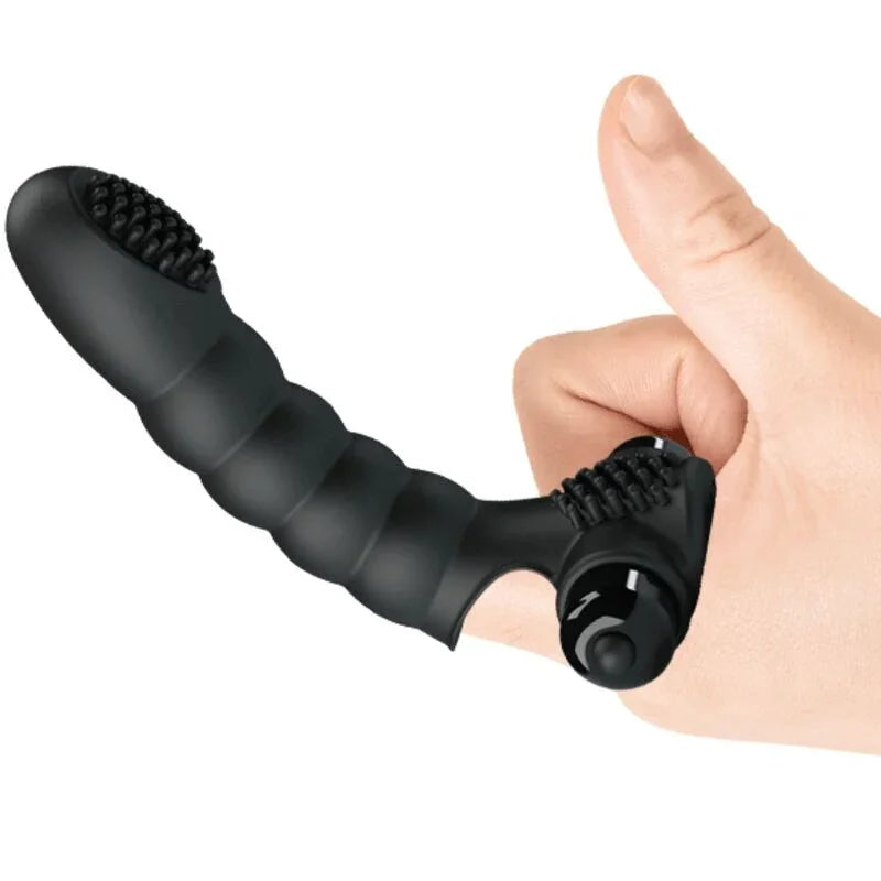 PRETTY LOVE - ALEXANDER VIBRADOR DE DEDO 10 VIBRACIONES NEGRO - Nuvica