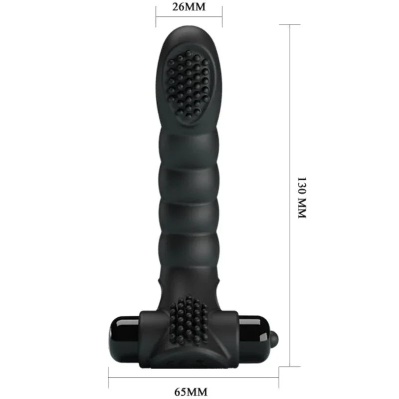 PRETTY LOVE - ALEXANDER VIBRADOR DE DEDO 10 VIBRACIONES NEGRO - Nuvica