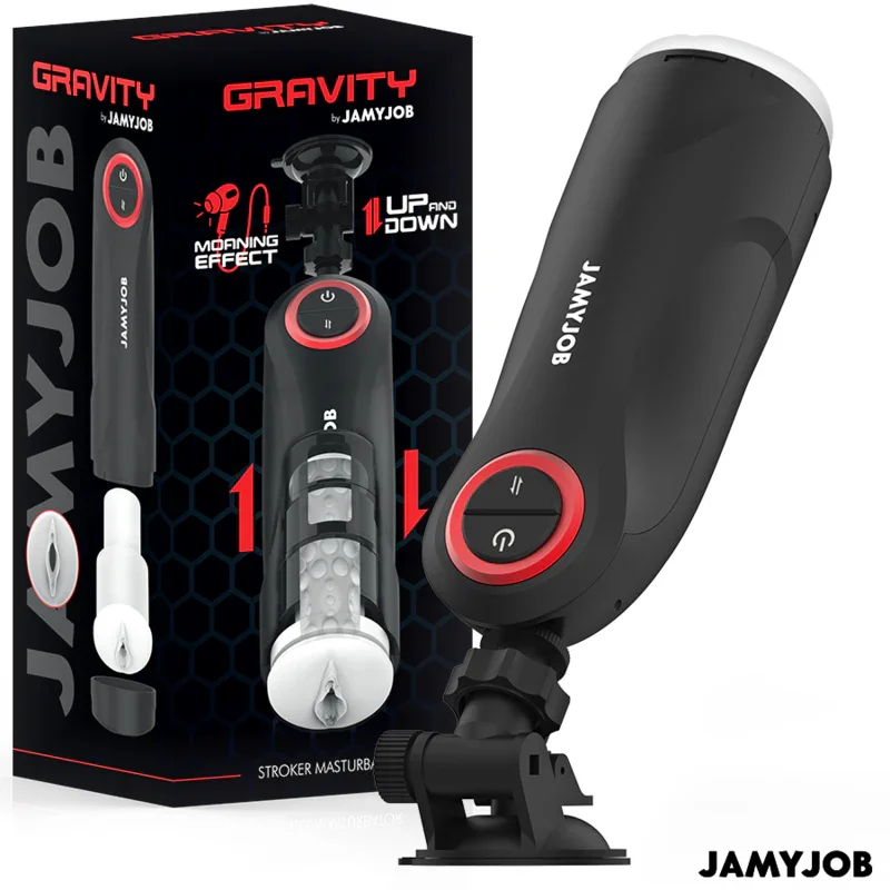 JAMYJOB - GRAVITY MASTURBADOR VAGINA AUTOMÁTICO 5 MODOS DE EMPUJE Y EFECTO SONIDO - Nuvica