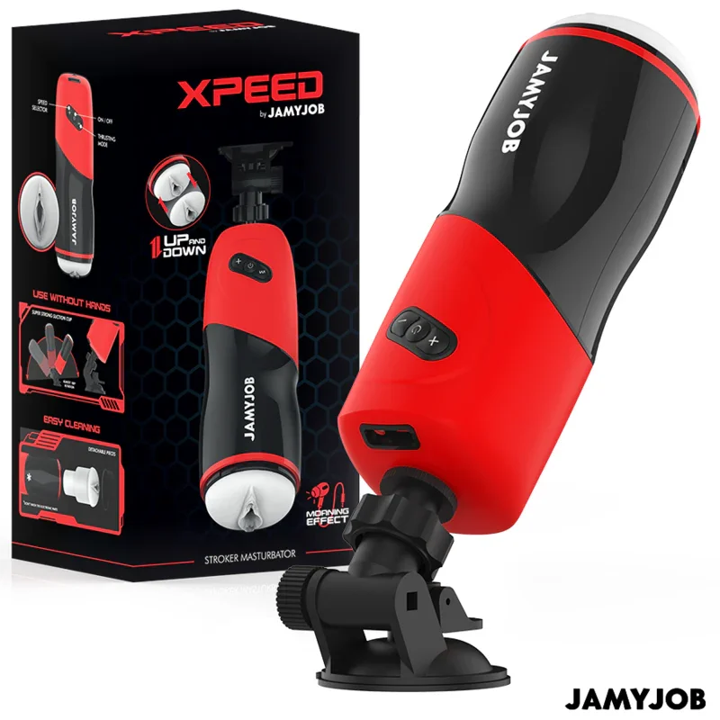 JAMYJOB - XPEED MASTURBADOR VAGINA AUTOMÁTICO 5 MODOS DE EMPUJE Y EFECTO SONIDO - Nuvica