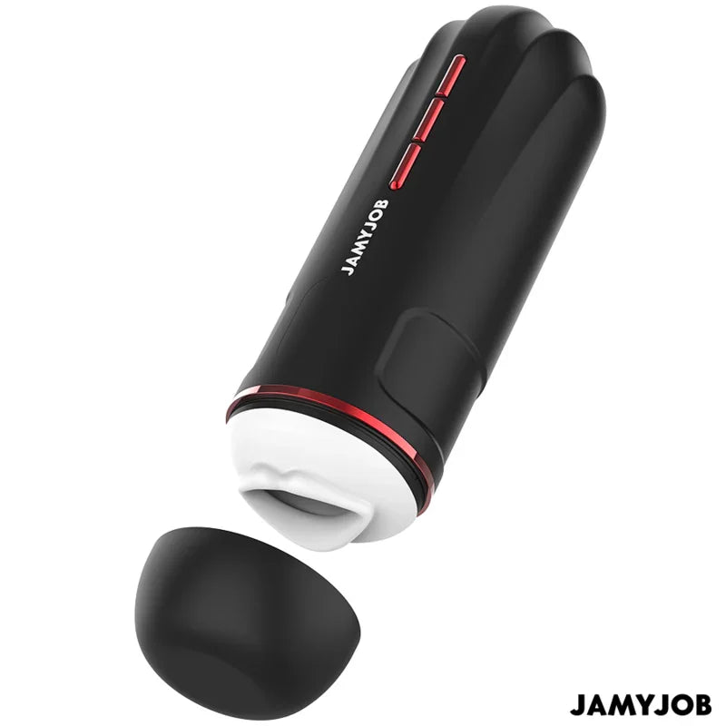 JAMYJOB - MEGABITE MASTURBADOR BOCA AUTOMTICO 5 MODOS ONDAS ESTIMULADORAS Y VIBRACIÓN - Nuvica