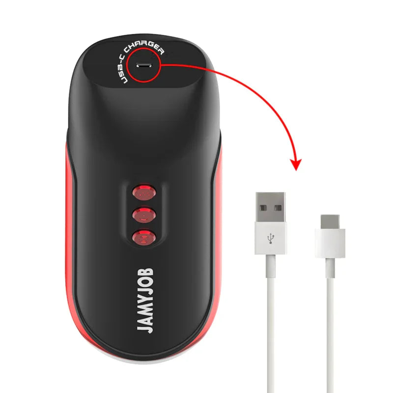 JAMYJOB - BLAZE MASTURBADOR BOCA AUTOMTICO 5 MODOS ONDAS ESTIMULADORAS Y VIBRACIÓN - Nuvica