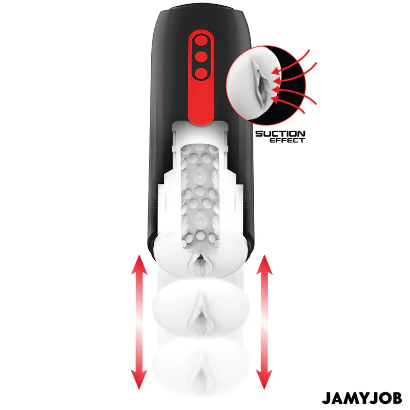 JAMYJOB - PHANTOM MASTURBADOR VAGINA AUTOMTICO 5 MODOS ONDAS ESTIMULADORAS Y EMPUJE - Nuvica