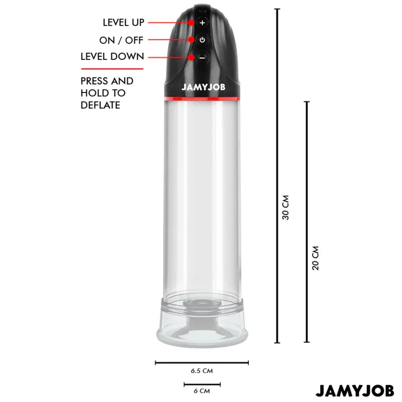 JAMYJOB - XPAND BOMBA AUTOMÁTICA 3 NIVELES DE ONDAS ESTIMULADORAS GRIS - Nuvica