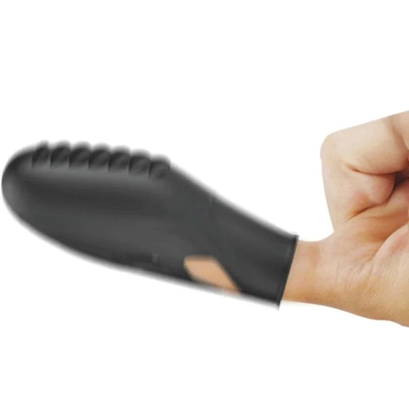 PRETTY LOVE - GILO VIBRADOR DE DEDO SILICONA NEGRO - Nuvica