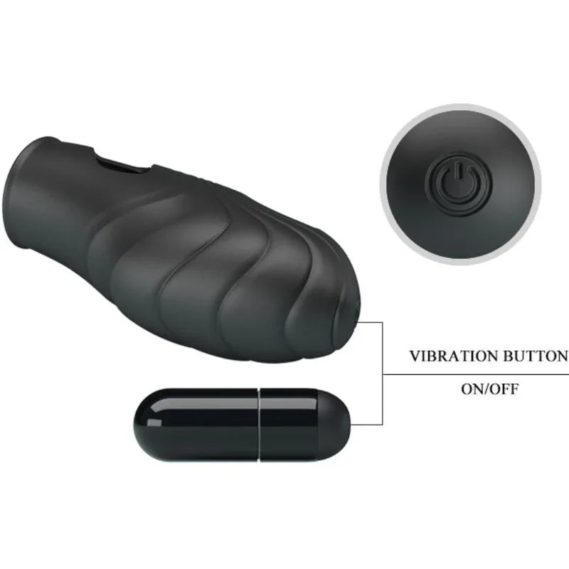 PRETTY LOVE - LICH VIBRADOR DE DEDO SILICONA NEGRO - Nuvica