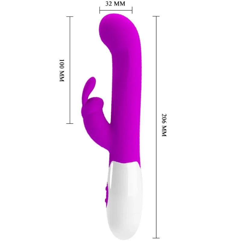 PRETTY LOVE - CENTAUR VIBRADOR RABBIT 30 MODOS DE VIBRACIÓN MORADO - Nuvica