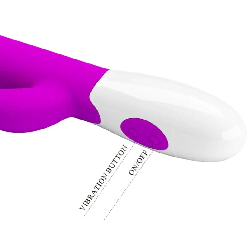 PRETTY LOVE - CENTAUR VIBRADOR RABBIT 30 MODOS DE VIBRACIÓN MORADO - Nuvica
