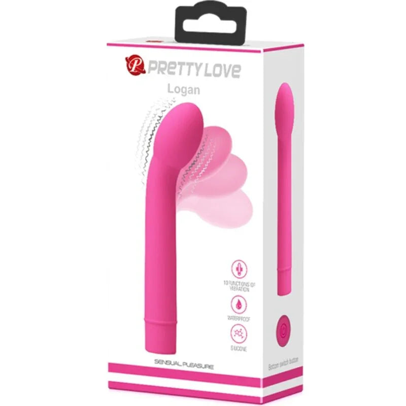 PRETTY LOVE - LOGAN VIBRADOR PUNTO G 10 VIBRACIONES ROSA - Nuvica
