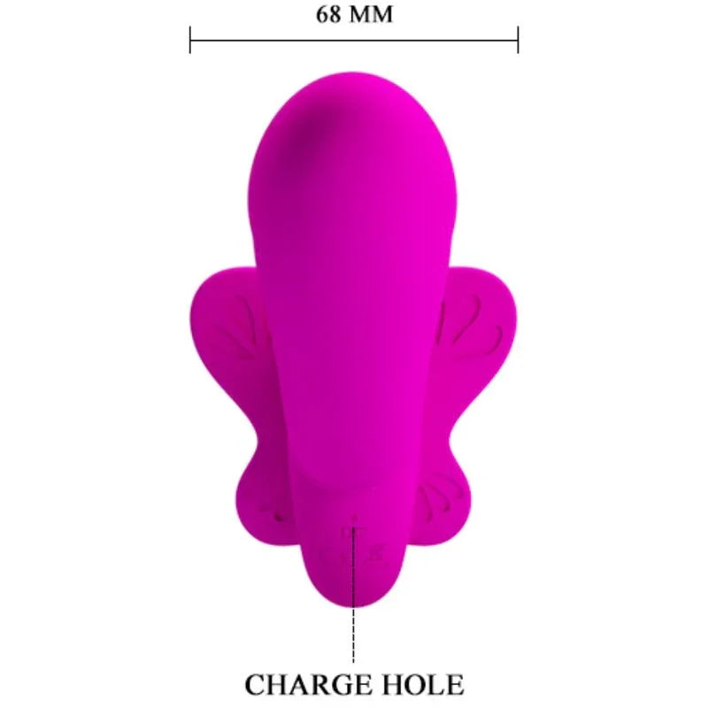 PRETTY LOVE - VALERIE VIBRADOR DOBLE STRAP-ON 12 VIBRACIONES MORADO - Nuvica