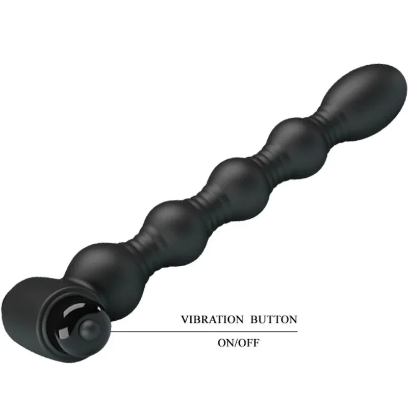 PRETTY LOVE - LYNN PLUG ANAL SILICONA 10 VIBRACIONES NEGRO - Nuvica