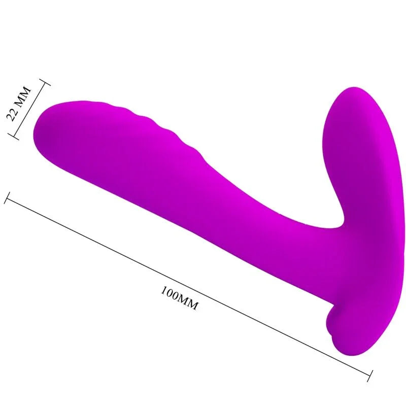 PRETTY LOVE - MASAJEADOR & VIBRADOR 12 VIBRACIONES CONTROL REMOTO MORADO - Nuvica
