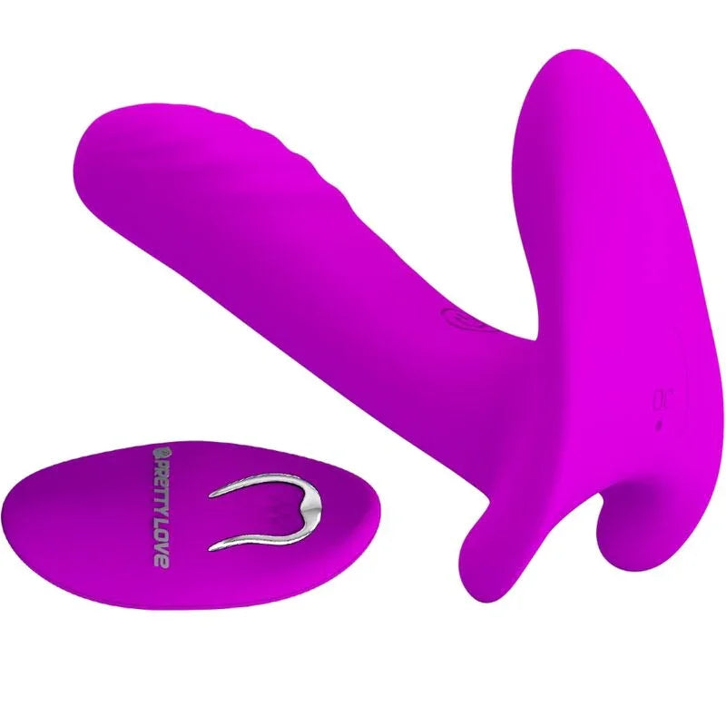 PRETTY LOVE - MASAJEADOR & VIBRADOR 12 VIBRACIONES CONTROL REMOTO MORADO - Nuvica