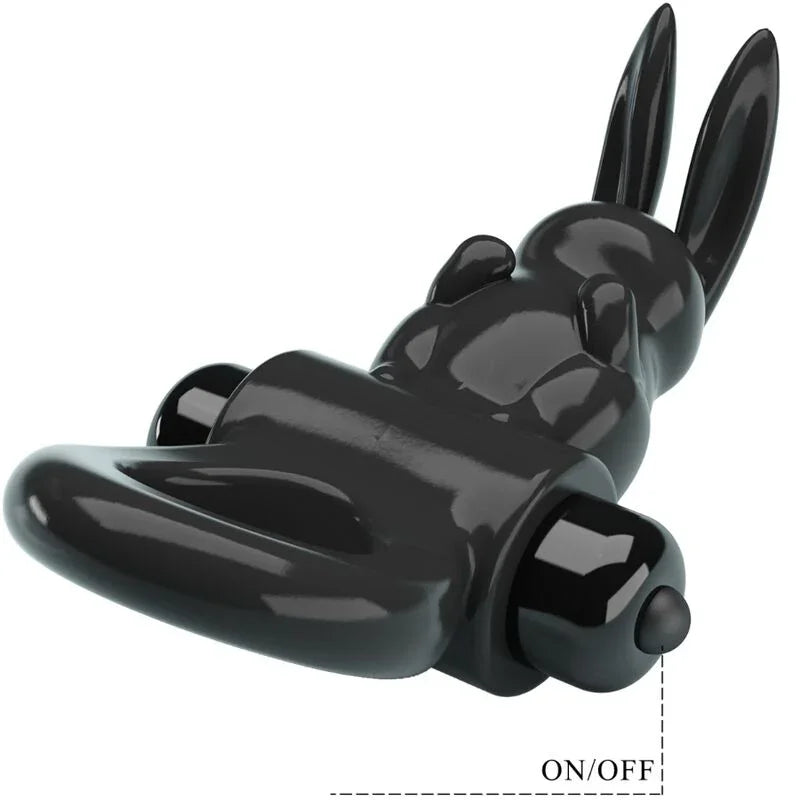 PRETTY LOVE - EXCITING RING ANILLO VIBRADOR RABBIT 10 VIBRACIONES NEGRO - Nuvica