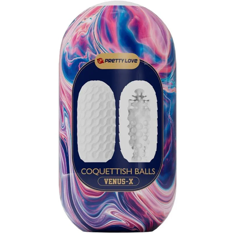 PRETTY LOVE - COQUETTISH BALLS MASTURBADOR MASCULINO SILICONA BLANCO - Nuvica