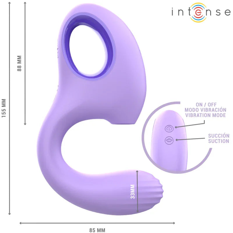 INTENSE - BAXTER VIBRADOR & ESTIMULADOR VIOLETA - Nuvica