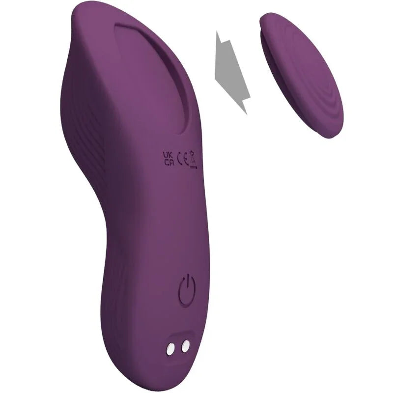 PRETTY LOVE - MANE MASAJEADOR LAY ON CLÍTORIS 10 VIBRACIONES CONTROL REMOTO MORADO - Nuvica