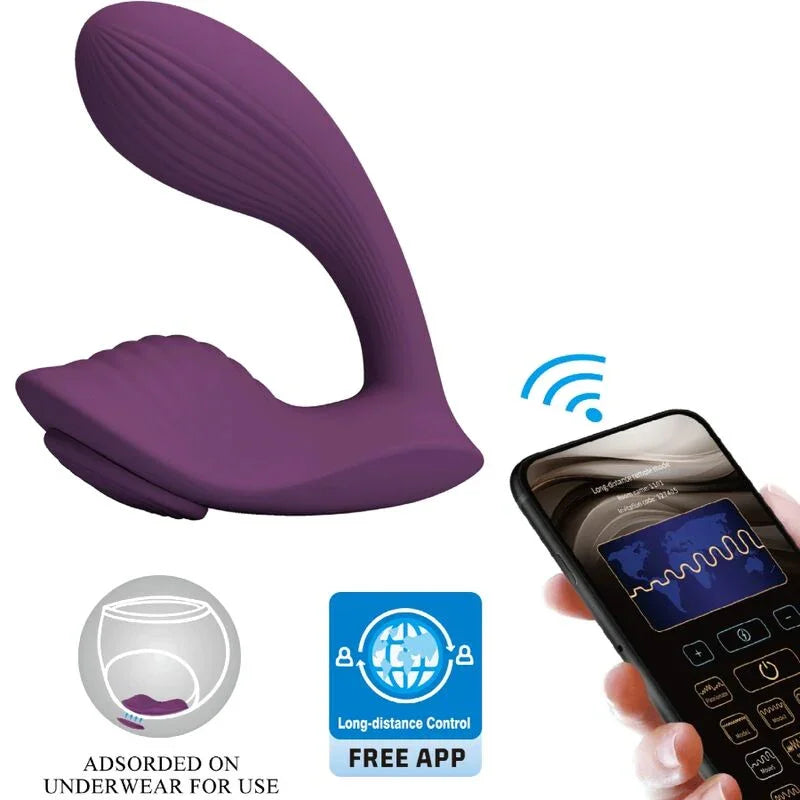PRETTY LOVE - FRANZ MASAJEADOR & VIBRADOR APP GRATUTITA MORADO - Nuvica
