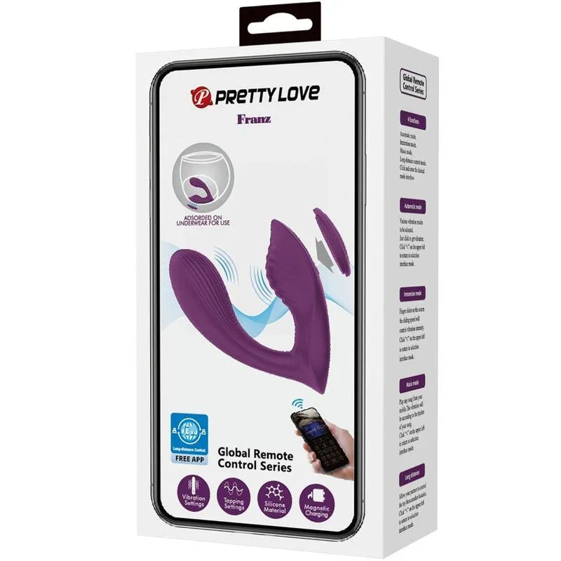 PRETTY LOVE - FRANZ MASAJEADOR & VIBRADOR APP GRATUTITA MORADO - Nuvica