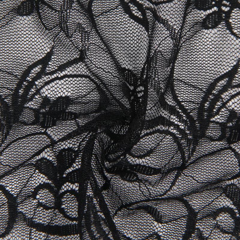 SUBBLIME - 954185 BABYDOLL DE ENCAJE CON TIRANTES AJUSTABLES NEGRO S/M - Nuvica