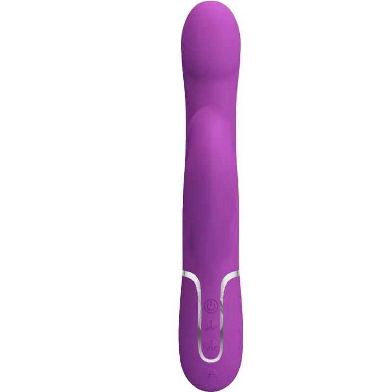 PRETTY LOVE - VIBRADOR & ESTIMULADOR MULTIFUNCIÓN 4 EN 1 MORADO - Nuvica