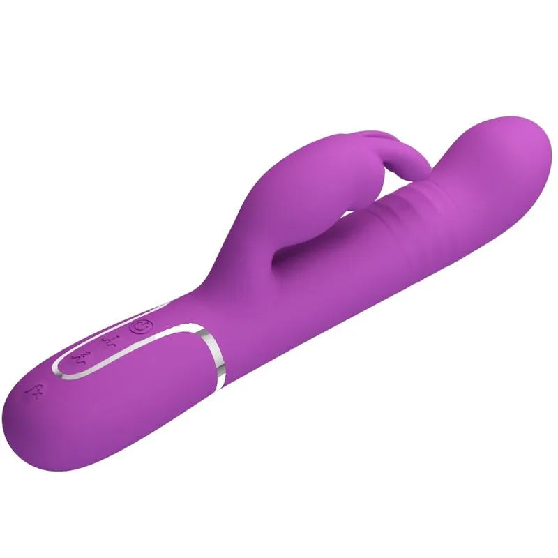 PRETTY LOVE - COALE VIBRADOR RABBIT MULTIFUNCIÓN 4 EN 1 MORADO - Nuvica