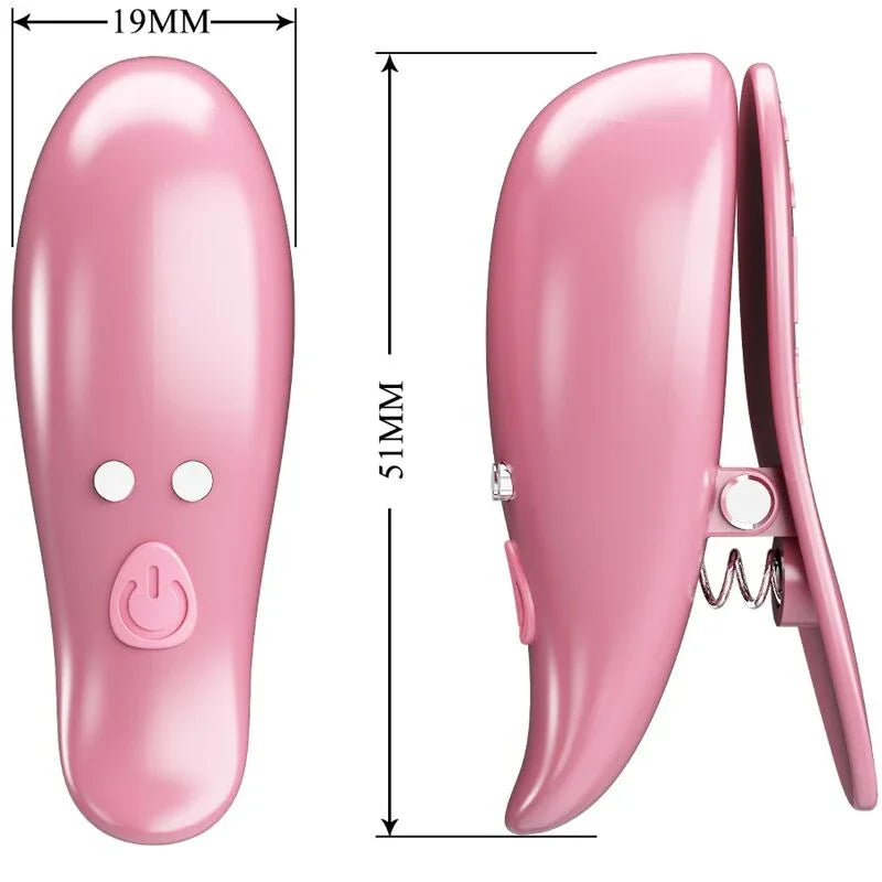 PRETTY LOVE - CAILEY PINZAS PARA PEZONES 10 VIBRACIONES CONTROL REMOTO ROSA - Nuvica