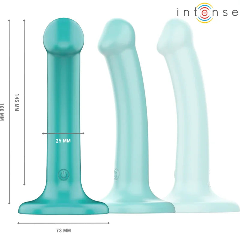 INTENSE - KATIE VIBRADOR CON VENTOSA 10 VIBRACIONES AZUL OSCURO CONTROL REMOTO - Nuvica