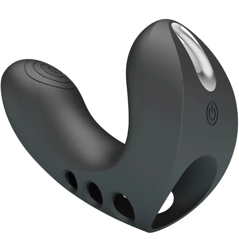 PRETTY LOVE - CAMELIA VIBRADOR DE DEDO 7 VIBRACIONES NEGRO - Nuvica