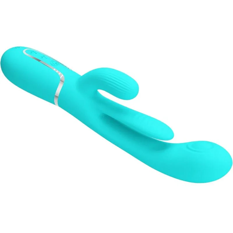 PRETTY LOVE - SHANIA TRIPLE VIBRADOR RABBIT MULTIFUNCIÓN 3 EN 1 - Nuvica