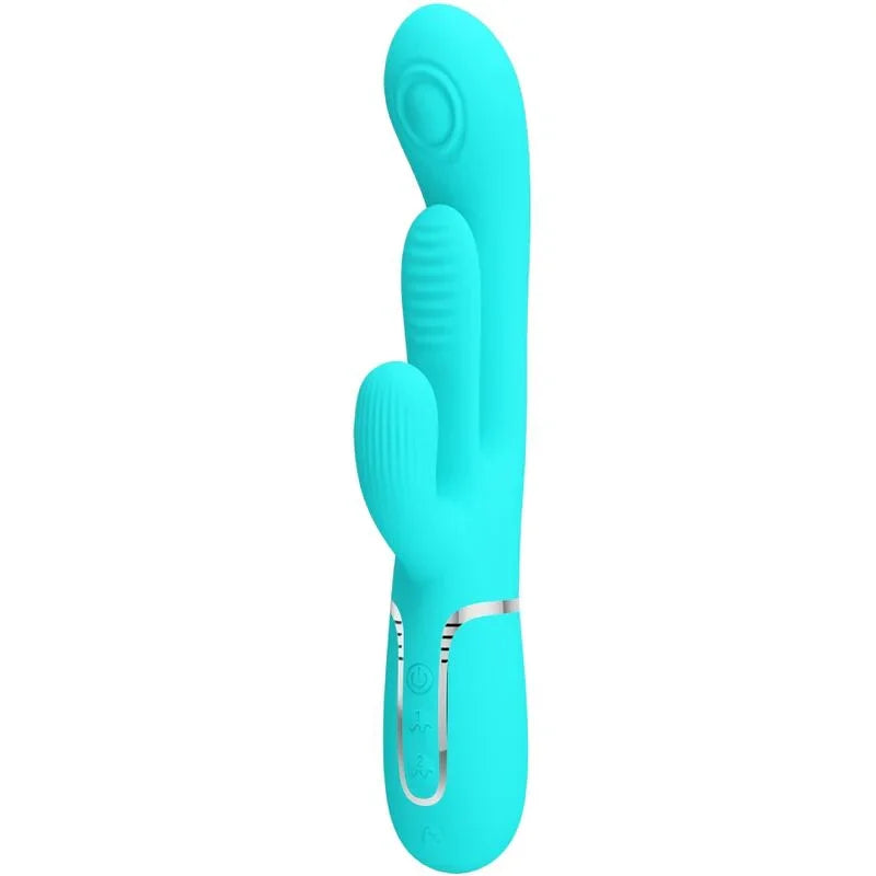 PRETTY LOVE - SHANIA TRIPLE VIBRADOR RABBIT MULTIFUNCIÓN 3 EN 1 - Nuvica