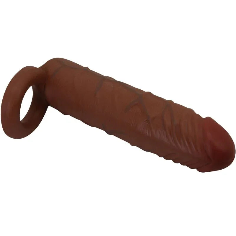 PRETTY LOVE - KAILE FUNDA PARA PENE CON EXTENSIÓN DE 2.5 CM MULATO - Nuvica