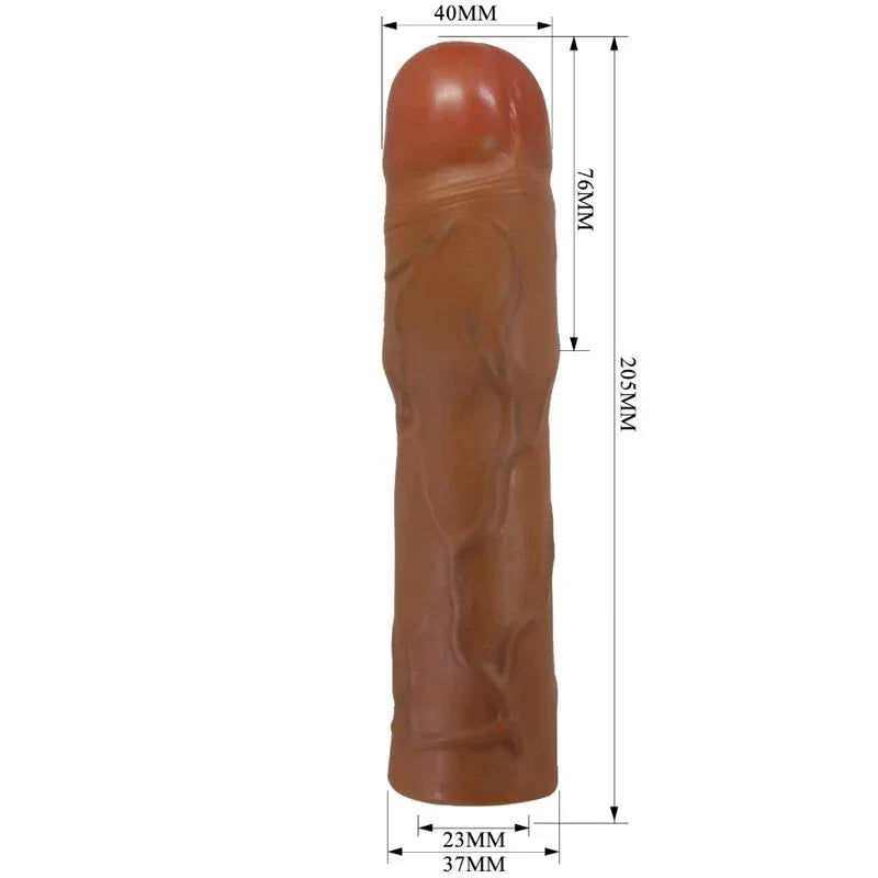 PRETTY LOVE - KYLIAN FUNDA PARA PENE CON EXTENSIÓN DE 7.6 CM MULATO - Nuvica