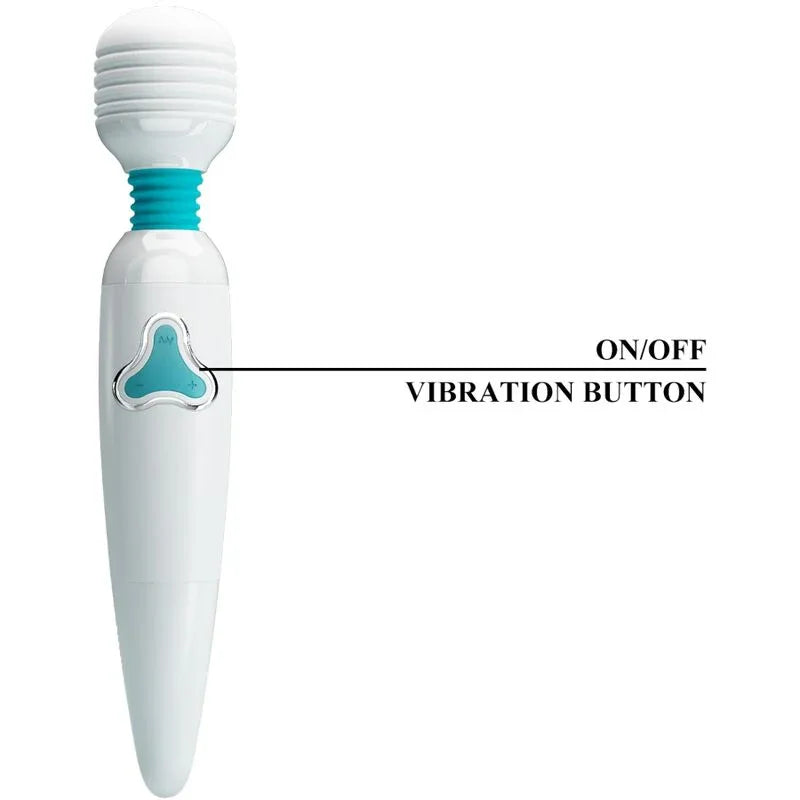 PRETTY LOVE - CLOUD VIBRADOR WAND 7 VIBRACIONES BLANCO - Nuvica