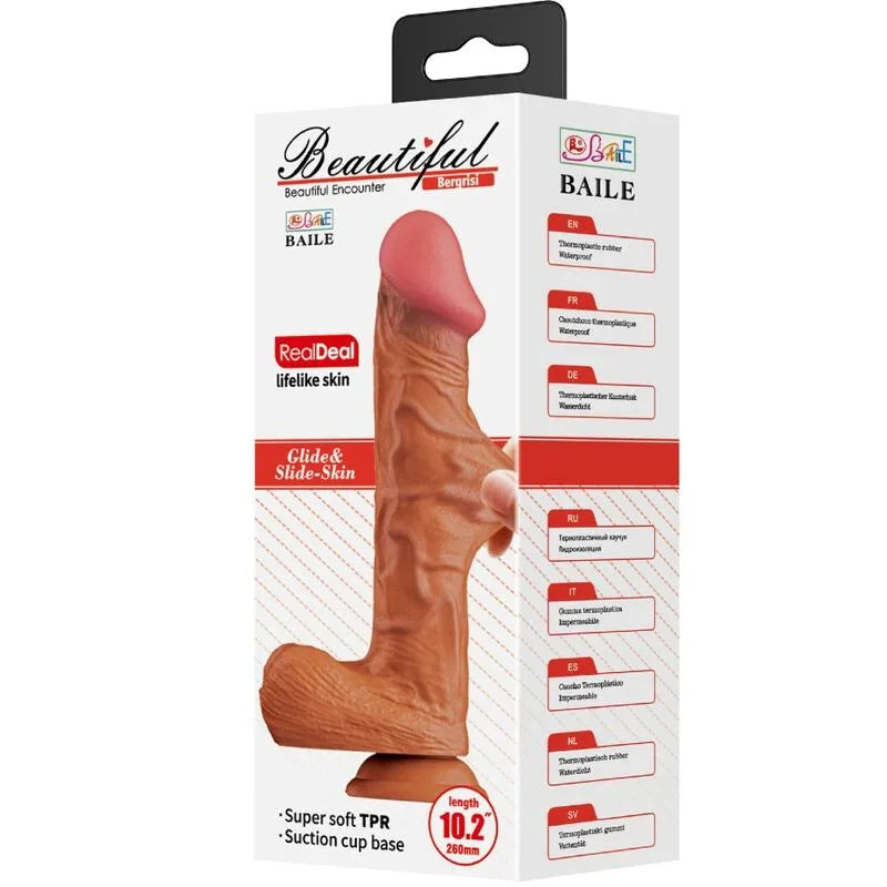 BAILE - BERGRISI DILDO REALÍSTICO 26 CM NATURAL - Nuvica