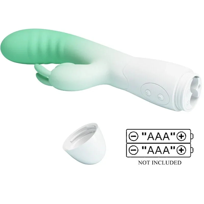PRETTY LOVE - CERBERUS VIBRADOR RABBIT 3O VIBRACIONES VERDE - Nuvica