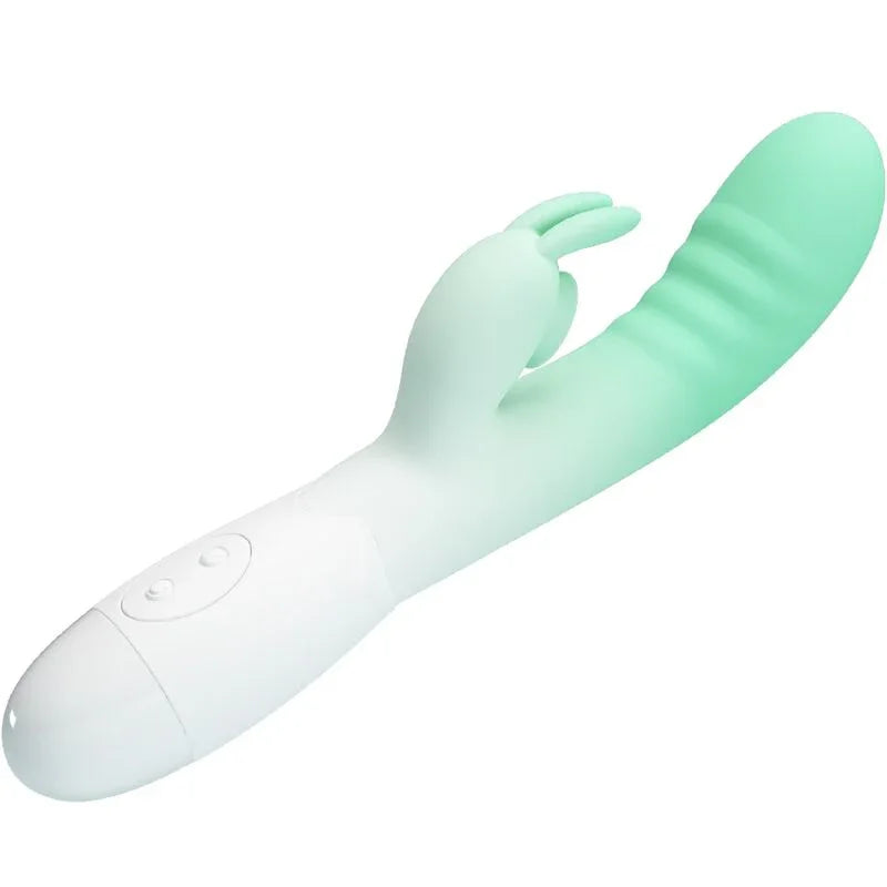 PRETTY LOVE - CERBERUS VIBRADOR RABBIT 3O VIBRACIONES VERDE - Nuvica