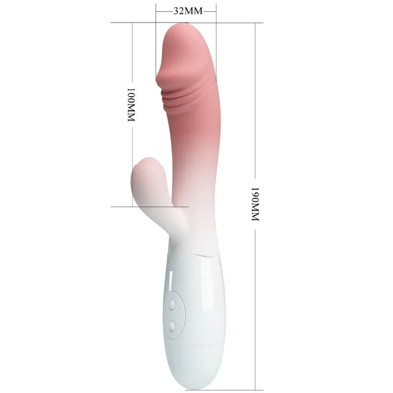 PRETTY LOVE - SNAPPY VIBRADOR RABBIT 3O VIBRACIONES ROSA - Nuvica